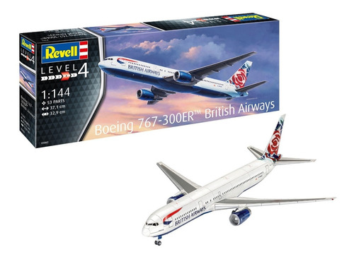 Avión Boeing 767-300er British 1/144 Model Kit Revell      