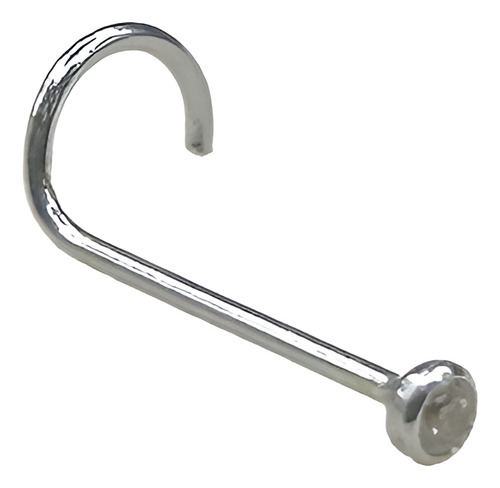 Piercing Ponto De Luz Ouro Branco 18k - Nariz