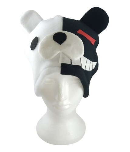 Touca De Pelúcia Monokuma - Gorro Chapéu - Danganronpa