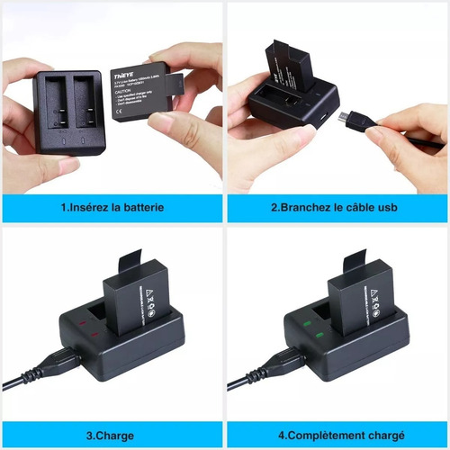 1bateria Litio Para Cámara Sports 1050 Mah. Alto Rendimiento