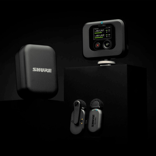 Shure, Kit De Micrófonos Inalámbricos Bluetooth Con Receptor Color Negro