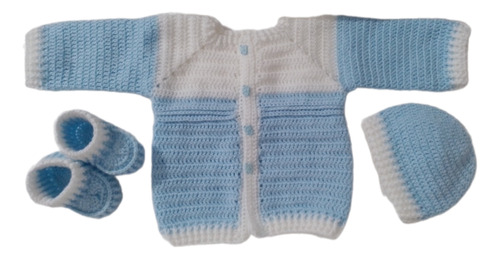 Conjunto Para Bebé A Crochet