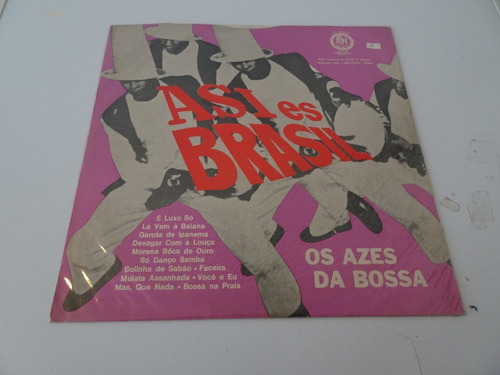 Os Azes Da Bossa - Asi Es Brasil  Vinilo Argentino