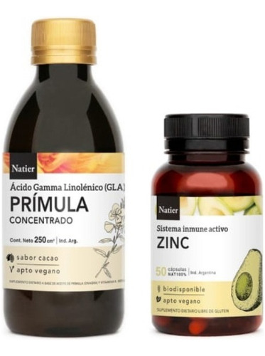 Prímula + Zinc Plan Ciclo Saludable Premenstrual Natier