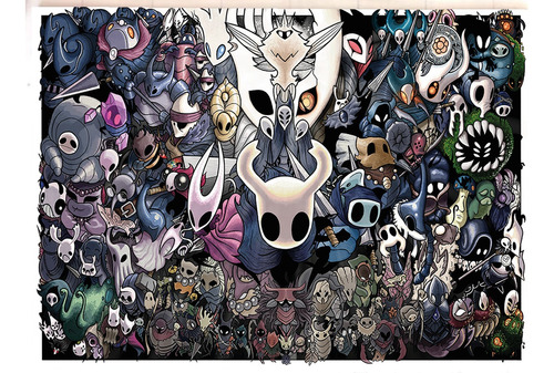 Cuadro Artesanal De Hollow Knight 