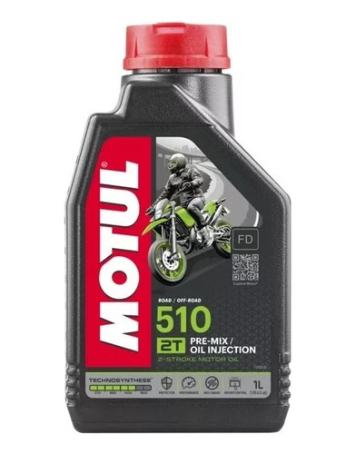 Aceite Moto Semisintetico Motul 510 2t 1l