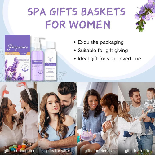 Set De Baño Para Mujer, Kit De Regalo De Spa, Gel De Ducha Y