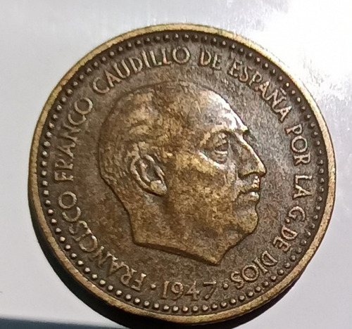 Moneda De Colección 1 Peseta, España, Francisco Franco, 1947