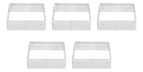 Molde De Tartaleta Cuadrado De Acero Inoxidable