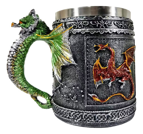 Toparad Juego De Tronos - Taza Medieval Con Diseno De Dragon