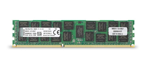 Memoria Ram 16gb Kingston Technology Valueram 1600mhz Ddr3 Pc3 12800 Ecc Reg Cl11 Dimm Dr X4 With Ts Intel Server 