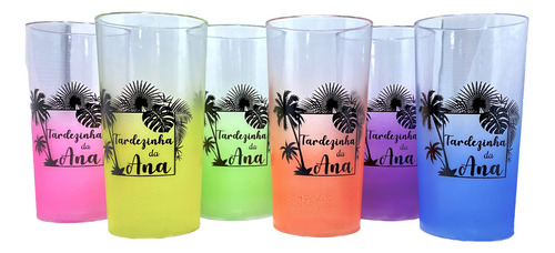 60 Copos Longdrink 320ml Personalizados Fret E Vers Degrade
