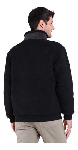 Polerón Sherpa Full Zipper Hombre Arrow Negro