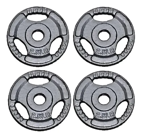 POWRX Discos olímpicos 5 kg Set (2 x 2,5 kg) - Pesas Ideales para  Mancuernas y Barras olímpicas con diámetro 50 mm (Plata) : :  Deportes y aire libre