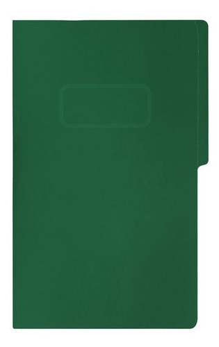 Folder Pressboard Fortec 3038 Oficio Verde Obscuro C/10 Pzas