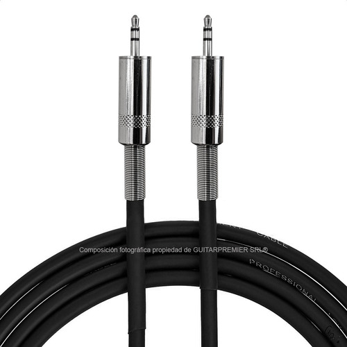 Imagen 7 de 8 de Cable Audio Mini Plug 3.5 A Mini Plug 3.5 Estereo Metal 1m