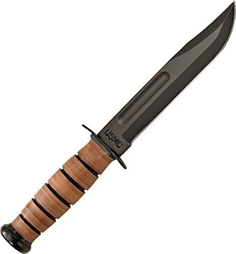 Cuchillo De Lucha Ka-bar 1217 De borde Recto Y Tamaño Comple