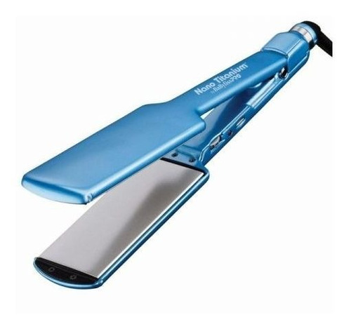 Plancha Cabello Babyliss Ancha 2 Pulgadas 450°f Titanium Voltaje 110v/220v Color Azul