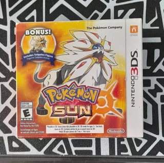 Pokemon Sun Nintendo 3ds Edicion Bonus Figura Solgaleo