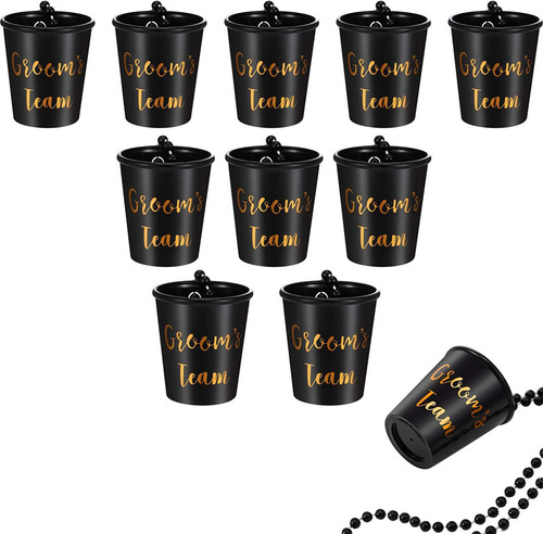 6 Bachelorette Party Shot Glass Necklaces Drinking Supplies