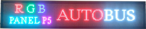 Letrero Programable Para Autobus Rgb P5 Wifi 12 Y 24 V
