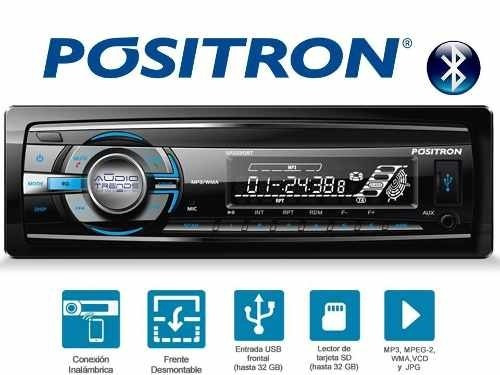 Som automotivo Pósitron SP2220BT com USB, bluetooth e leitor de cartão SD