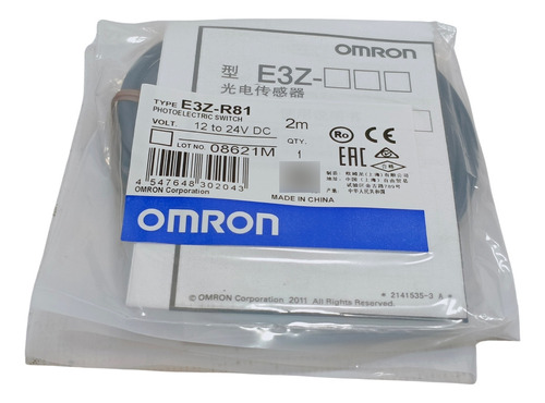 Omron E3z-r81 Sensor Retroreflectivo 12-24vdc Pnp