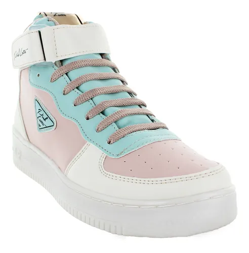 Pink Latte Bota Skate Ecopiel Color Pastel Mujer