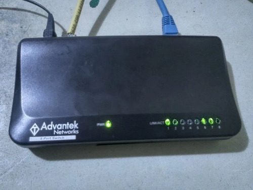 Router Switch 8 Puertos Lan Advantek Networks Ans-08 (Usado)