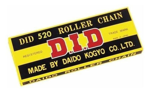 Imagen 1 de 1 de Cadena De Transmision Did 520 X 118 Japon Obvio - Fas Motos