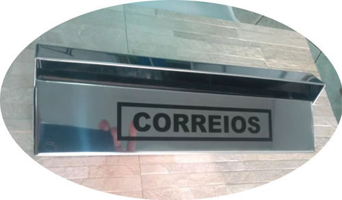 Caixa De Correio Em Aço Inox Acabamento Para Muro