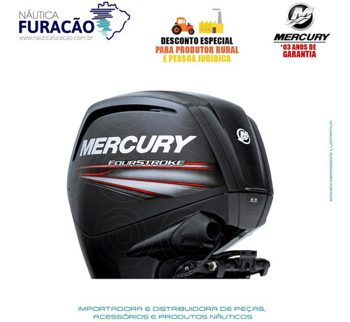 Motor De Popa Mercury 4 Tempos 115hp Elpt Efi Ct