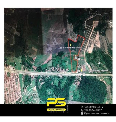 Imagem 1 de 1 de (oportunidade) Terreno À Venda, 160000 M² Por R$ 5.500.000 - Centro - Alhandra/pb - Te0238