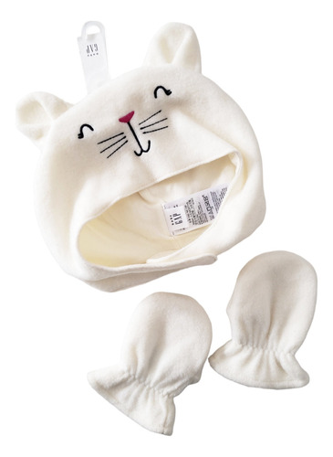 Gorro Polar Bebe Mitones Polar Gap Crema