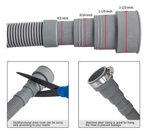Set De Extensión Para Mangueras De Desagüe, Univer Hose