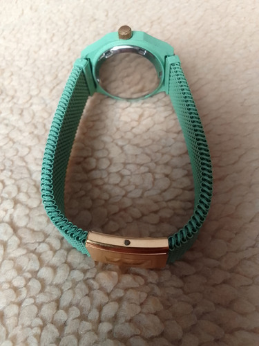 Reloj De Mujer Suizo Paul Richard - Malla Extensible Verde Agua Verde Agua Blanco (Usado)