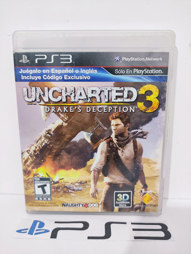 Uncharted 3: Drake's Deception Ps3 Midia Fisica Original
