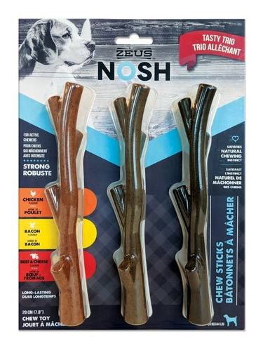 Zeus Nosh Sticks Masticables 3 Sabores