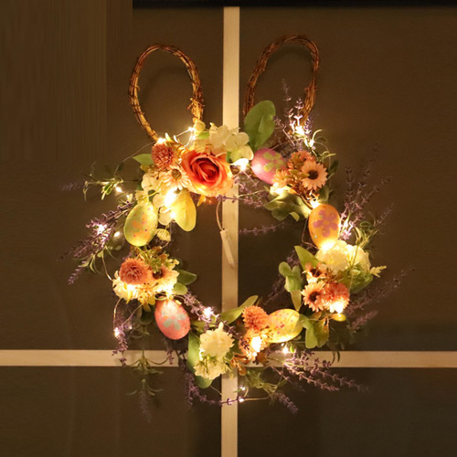 Conjunto De 2 Guirnaldas De Pascua Guirnalda Huevos De