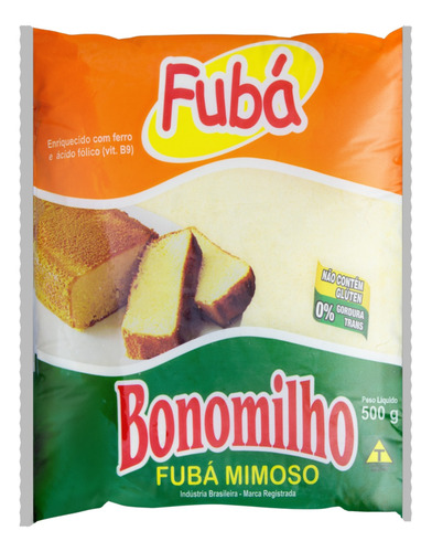 Farinha Bonomilho  de fubá mimoso sem glúten 500 g