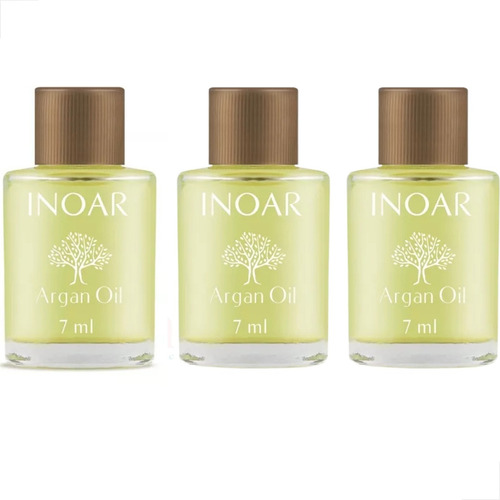 Inoar Argan Oil - Hidratação 3 Unidades 7ml Cada