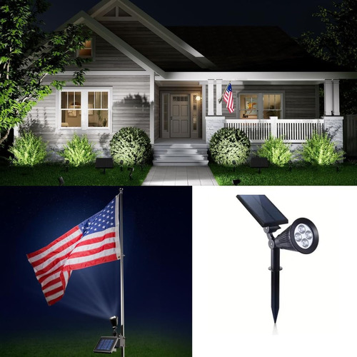 Focos Solares Led Impermeables Para Exterior