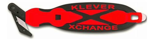 Klever Xchange, Cortador De Caja, Cortador De Seguridad, Color Rojo