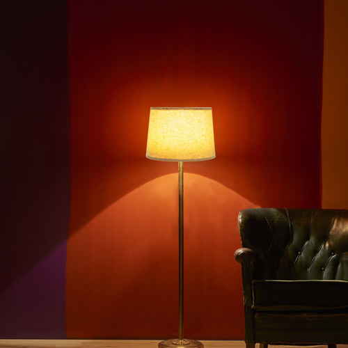 Lampshade, Lámpara De Lino, Plegable Y Extraíble, Mesita De