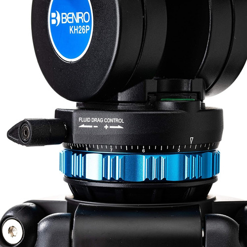 Imagen 3 de 10 de Tripode Benro Cabezal Video Profesional Fluido Kh26p 184cm