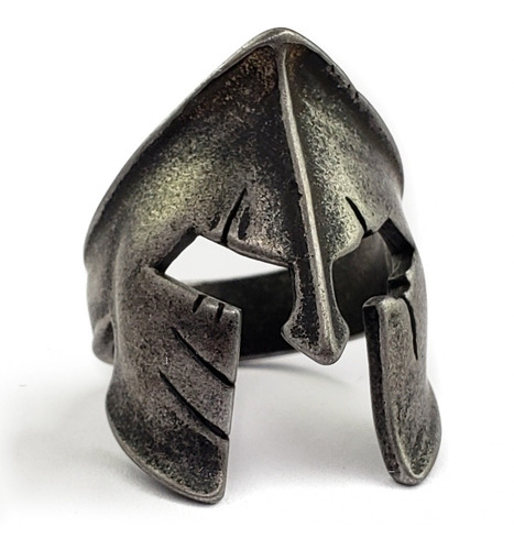 Anillo Casco Gladiador Espartano Acero Inoxidable Calavera 4