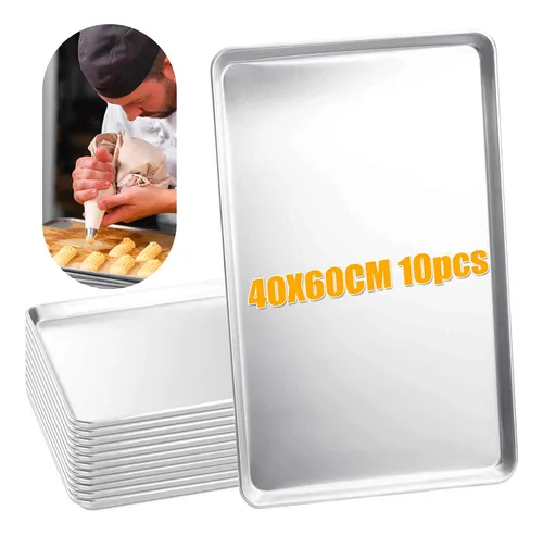 comprar 10pzs Charolas Panadería Repostería Hornear Zintroalum 40x60