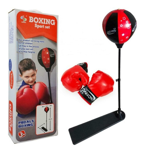 Bolsa De Boxeo Punching Ball Set + Guantes Para Niños LG
