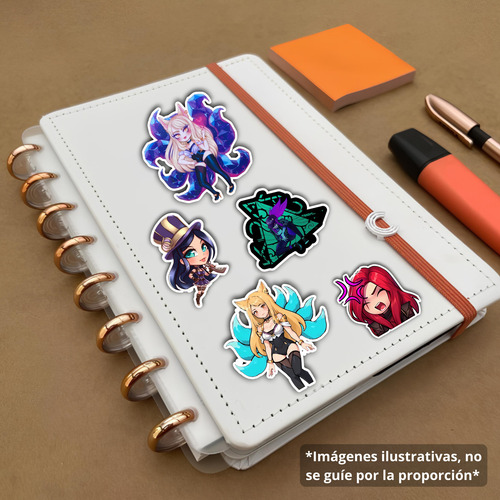 Sticker Calco Lol Ahri Kda Icono Edición Única Limitada X3