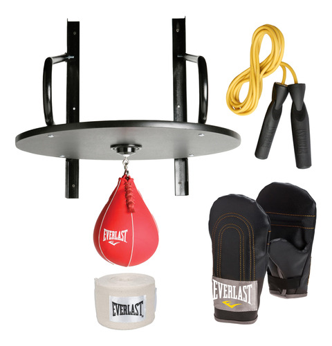 Everlast Set De Plataforma Y Bolsa De Boxeo De 6 Piezas